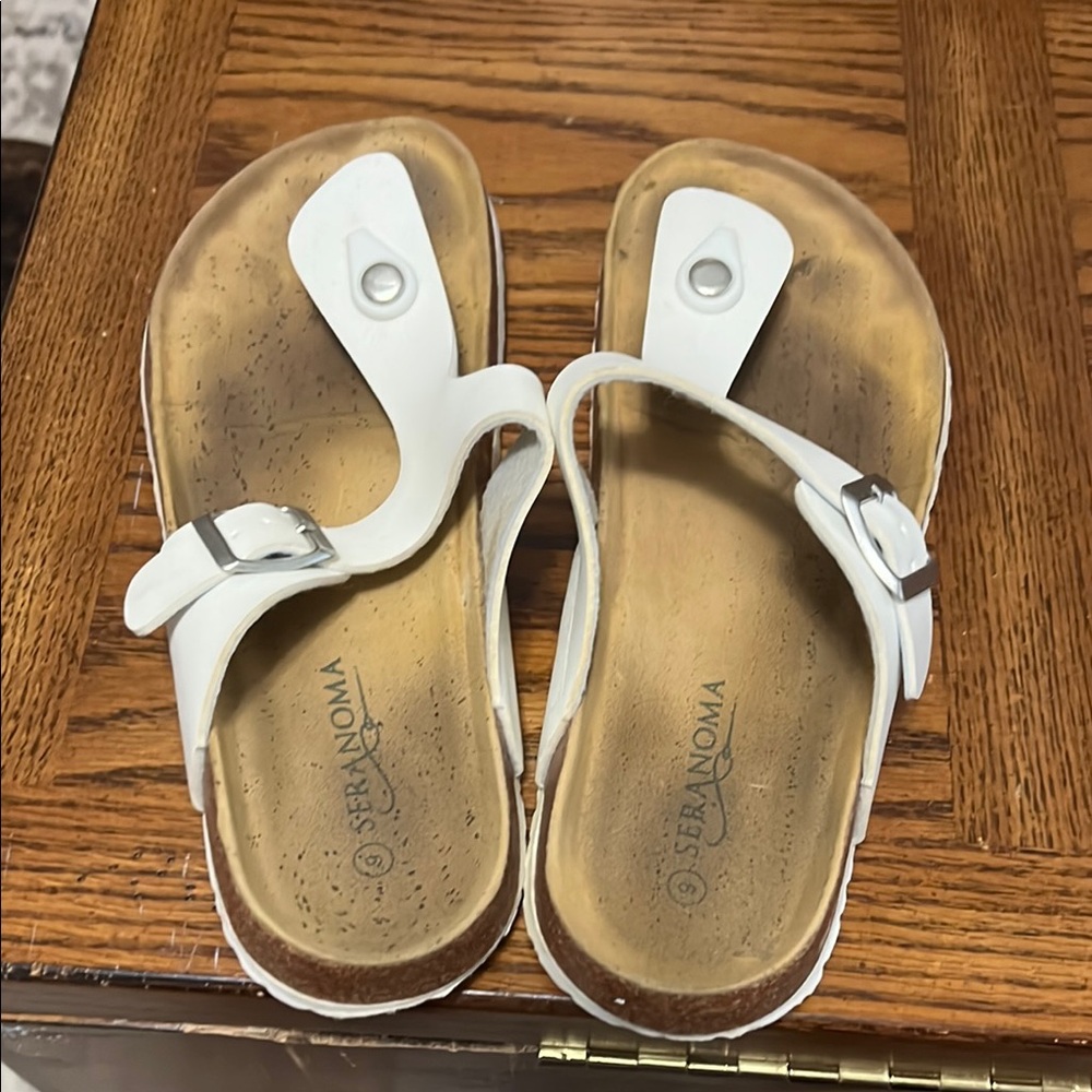 Seranoma White Sandals